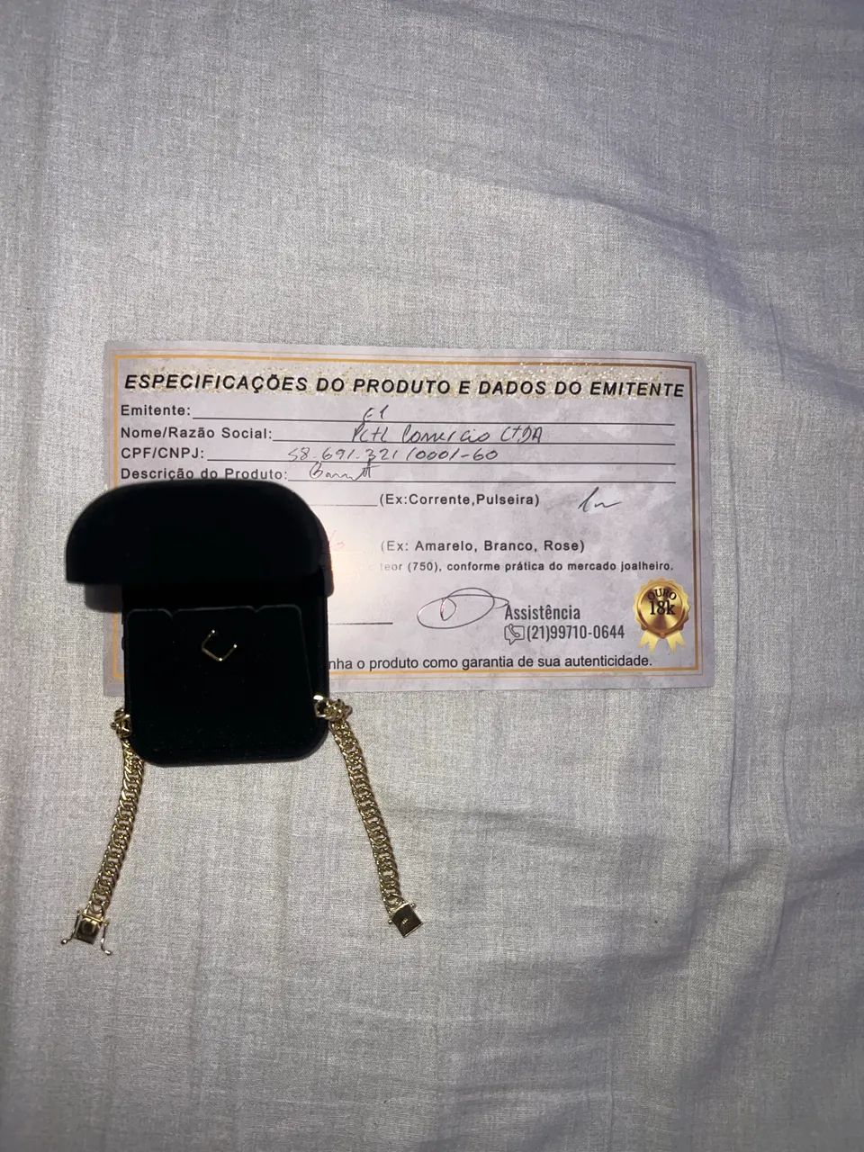 Pulseira de ouro 18k - Foto 2