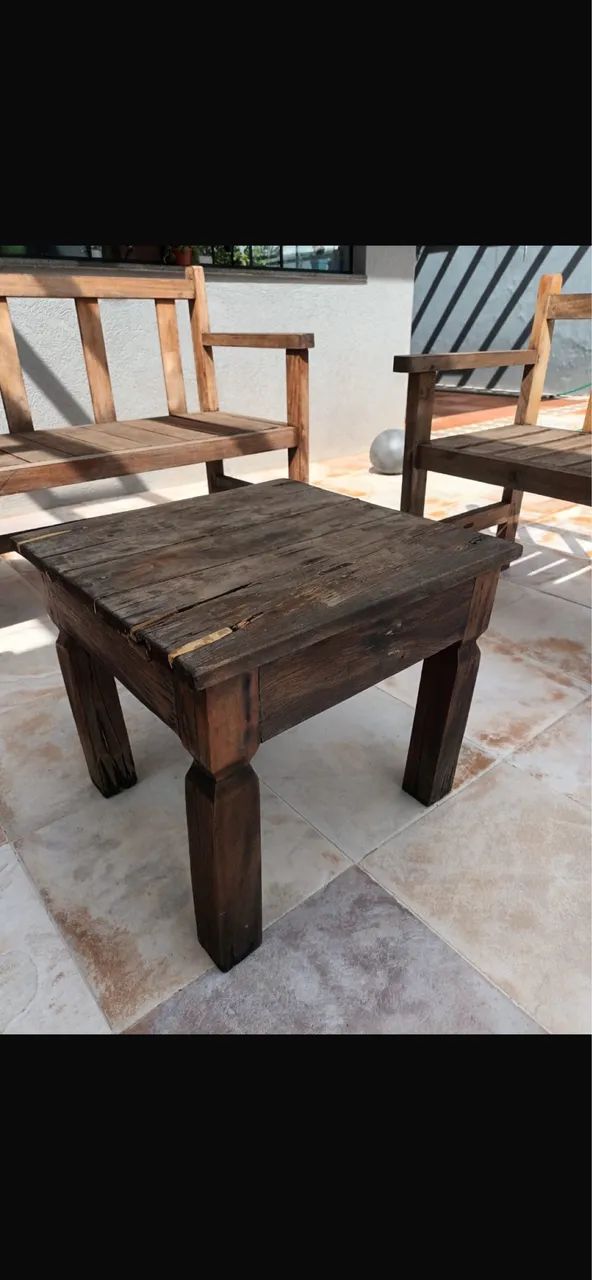 Conjunto cadeiras rústicas 