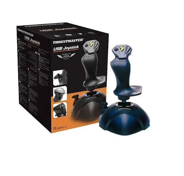 Joystick Usb Thrustmaster Preto Para Pc Windows