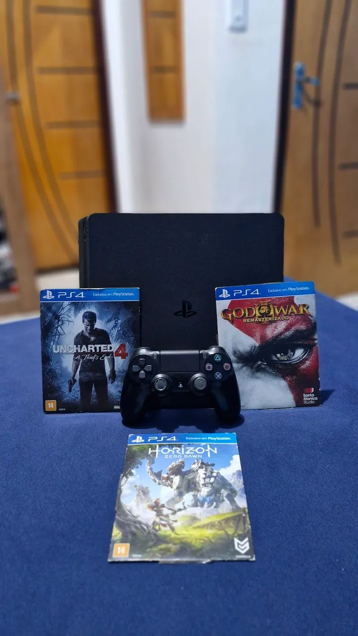 PS4 SLIM 500GB COM 3 JOGOS - Foto 2