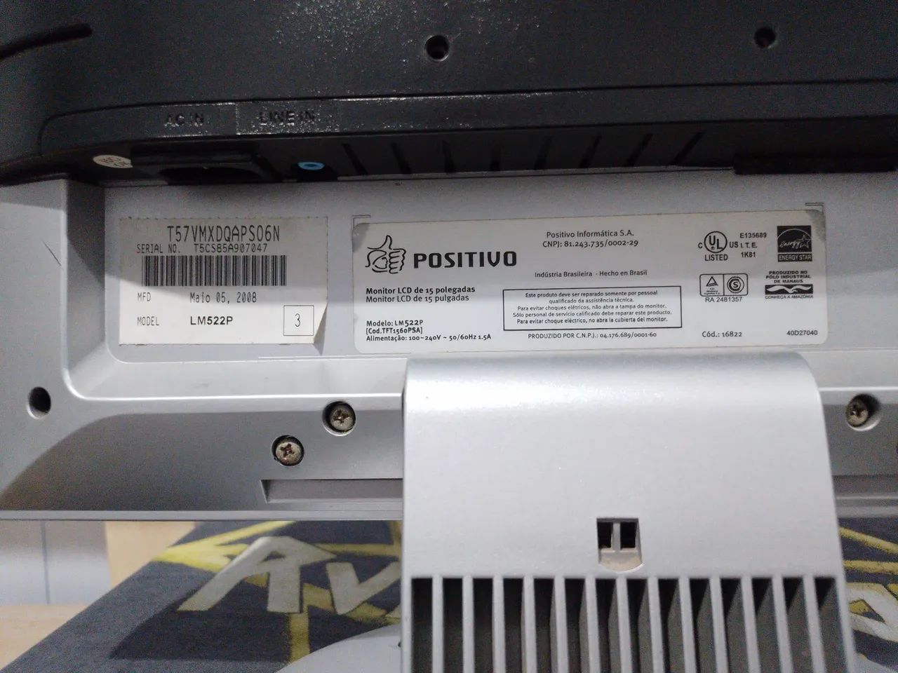 Monitor LCD PC 15" Positivo  - Foto 4