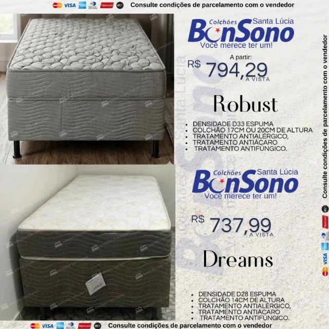 Cama solteiro bonsono base e colchão pronta entrega consulte Bonsono do solteiro ao king - Foto 4