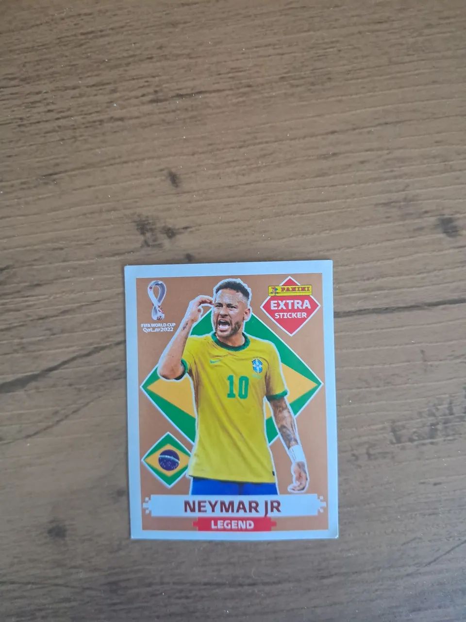 Figurinha legend bronze Neymar copa 2022