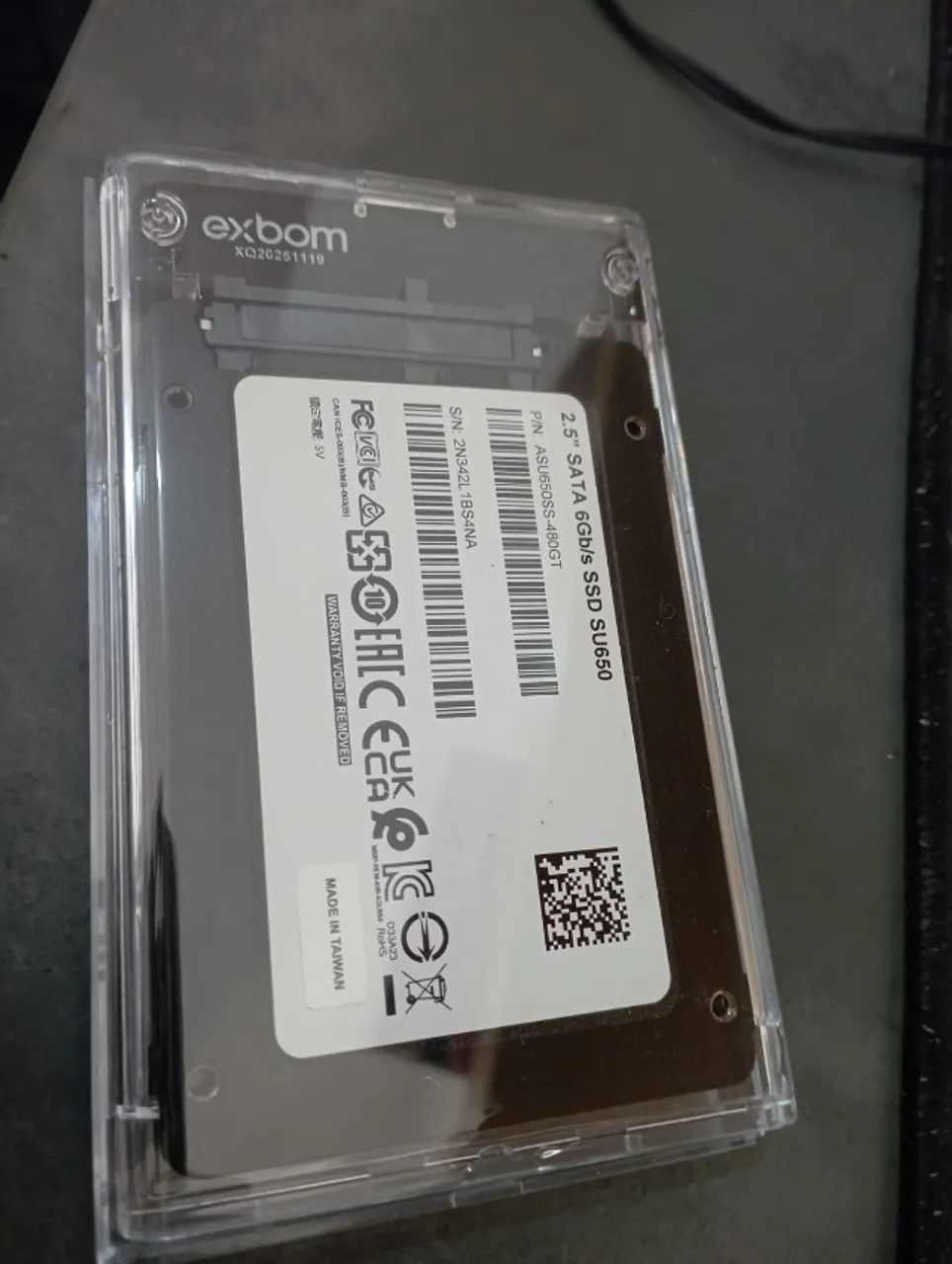 ssd 480gb - Com adaptador externo! - Foto 2