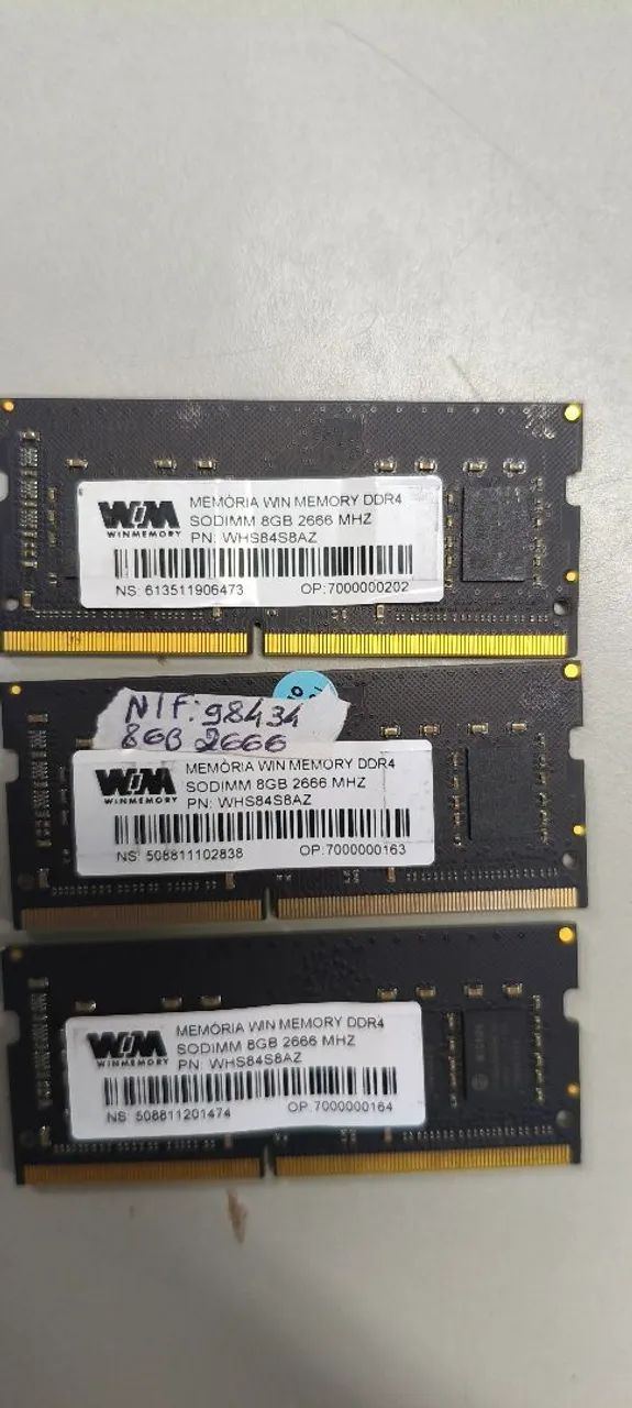 PENTE Memória ddr4 8gb 