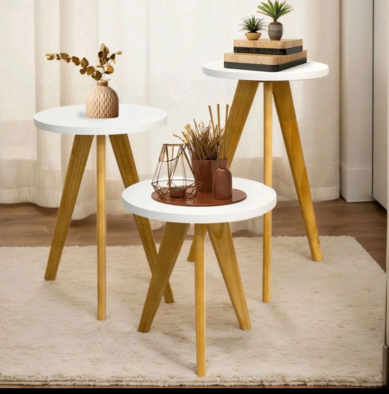 Jogo de mesas decoração 