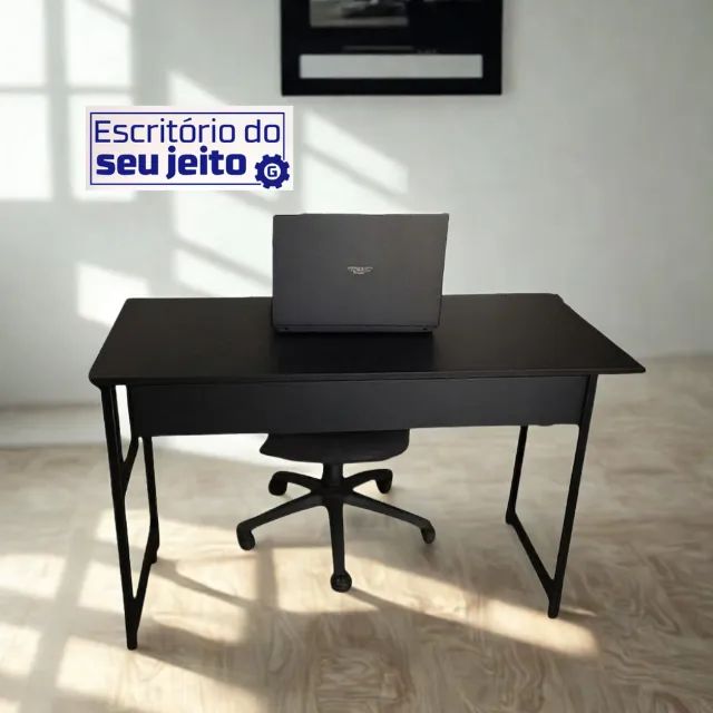 Mesa de Estudo Reforçada 1,1m NOVA Multiuso Industrial para Computador Notebook Escritório