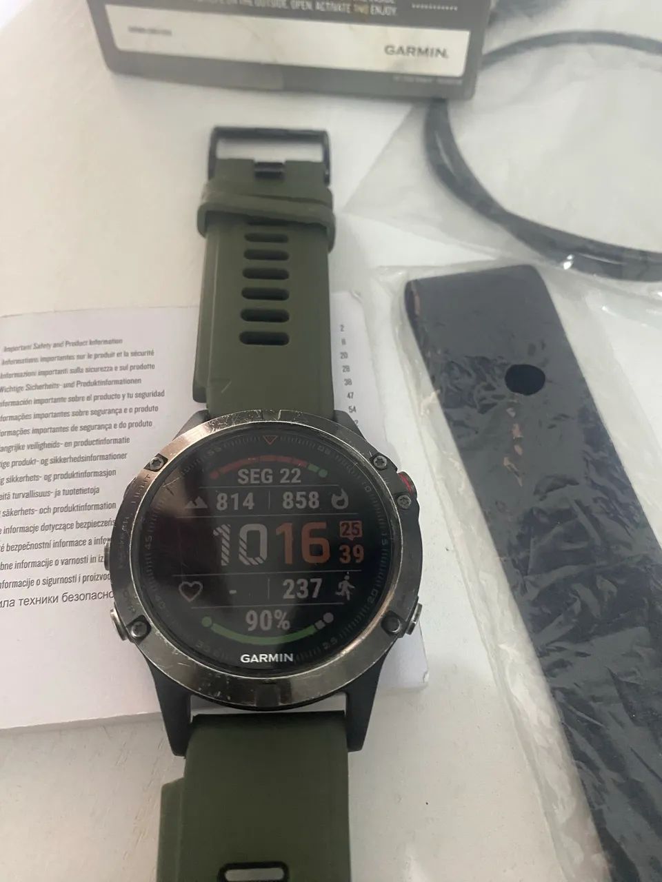 Garmin Fênix 5 performer bundle zeradinho!  - Foto 2