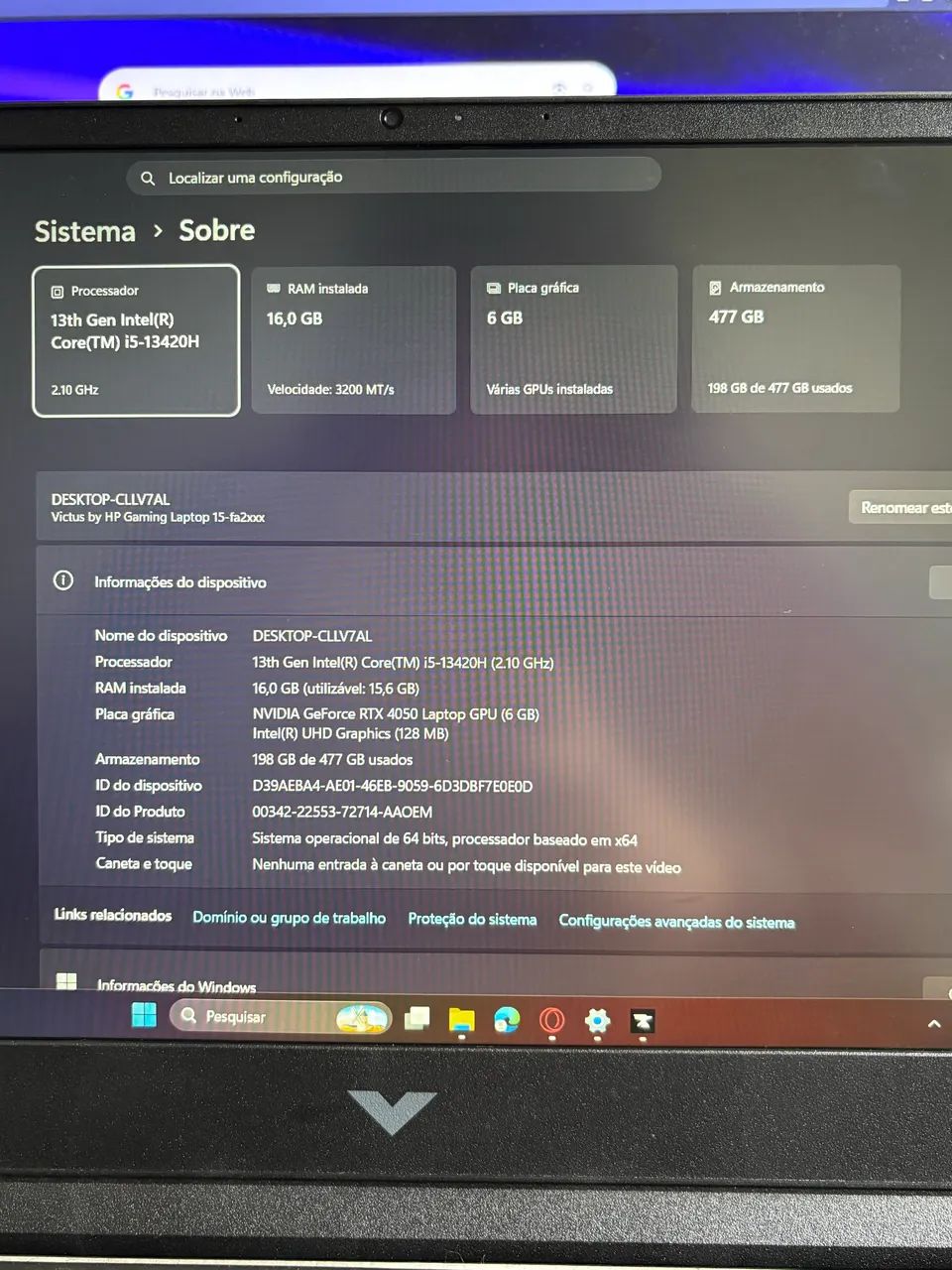 Notebook HP Victus 15 - Foto 2