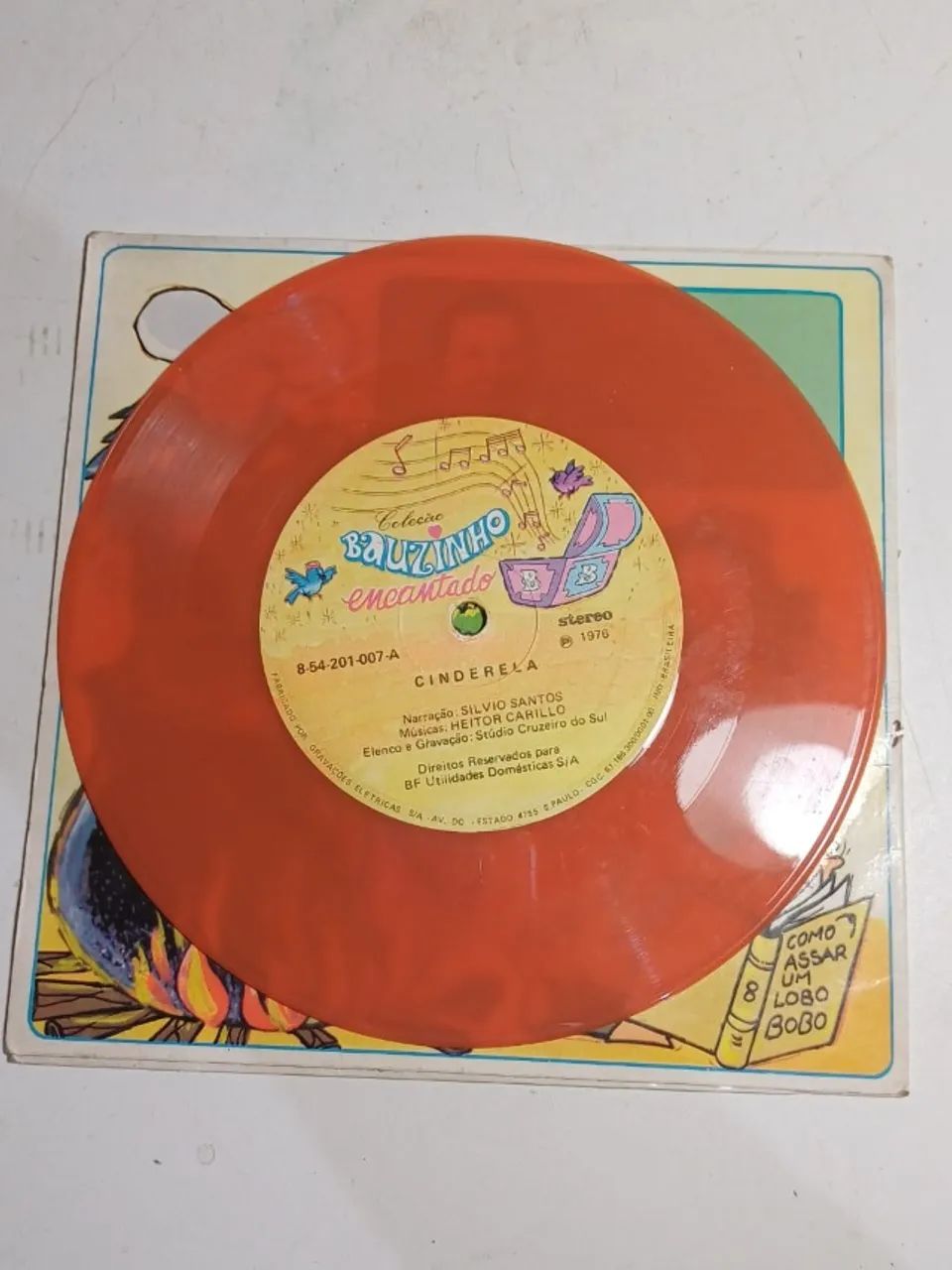 Compacto disquinho de vinil Cinderela historinhas do Silvio Santos  - Foto 4