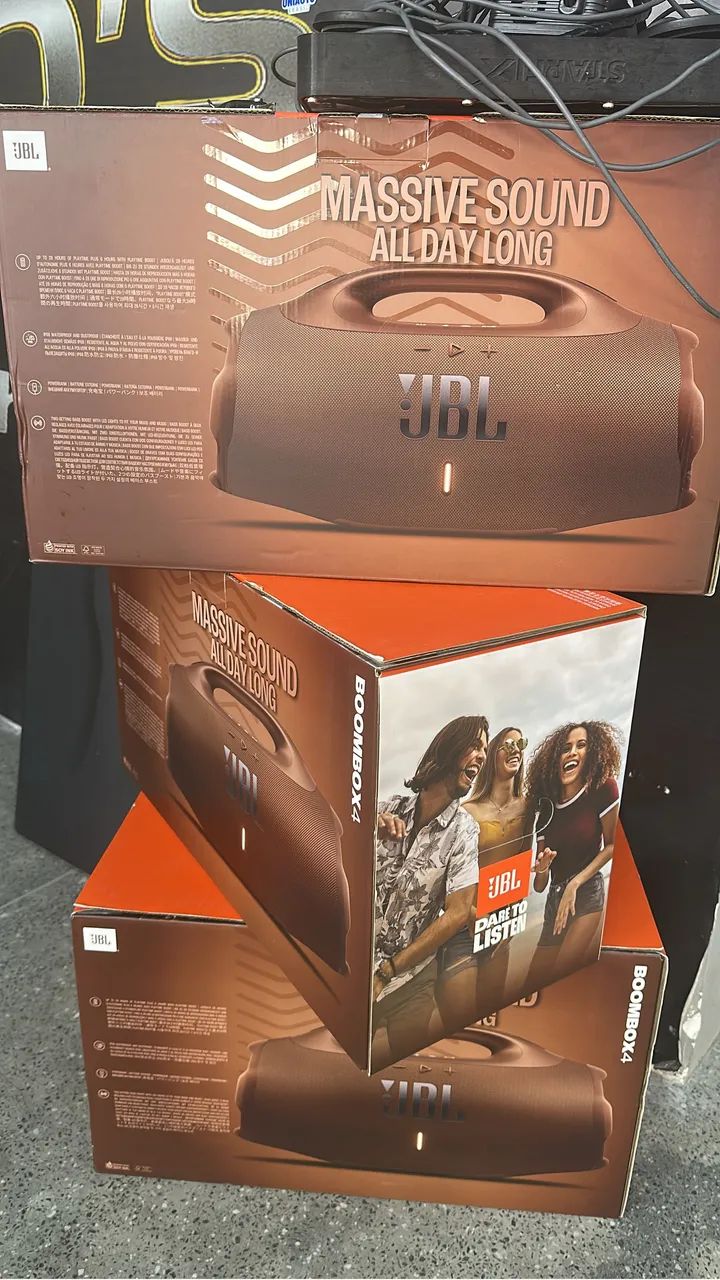 Jbl bombox 4 marrom 