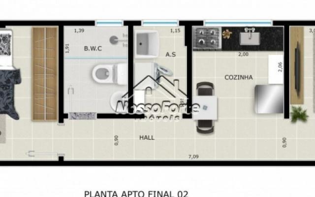 Lançamento Apartamento a 1 quadra do mar em Praia Grande - Foto 4