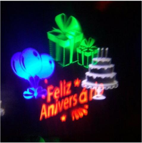 Luminária Espeto Desenhos Holográficos Aniversario Bivolt 5w - Foto 2