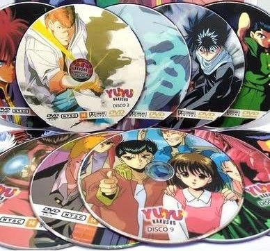 Coleção de dvds originais Yu Yu Hakusho completo