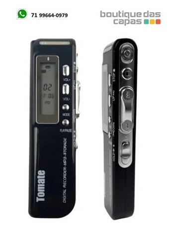 Gravador de voz digital mp3 memória interna 8gb mt-556 espião aulas - Foto 3