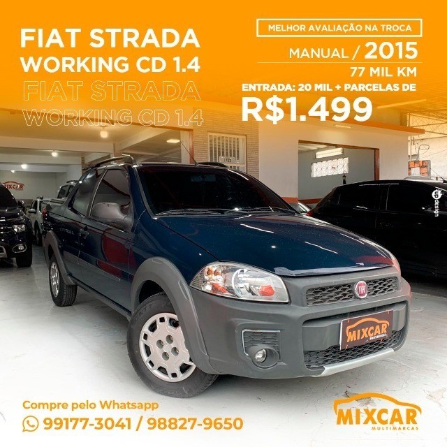 FIAT STRADA HARD WORKING 1.4 2015! IMPECÁVEL!