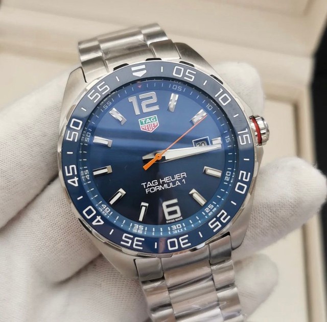 Rel gio Tag Heuer F rmula 1 Azul 2022 Autom tico Novo Acess rios