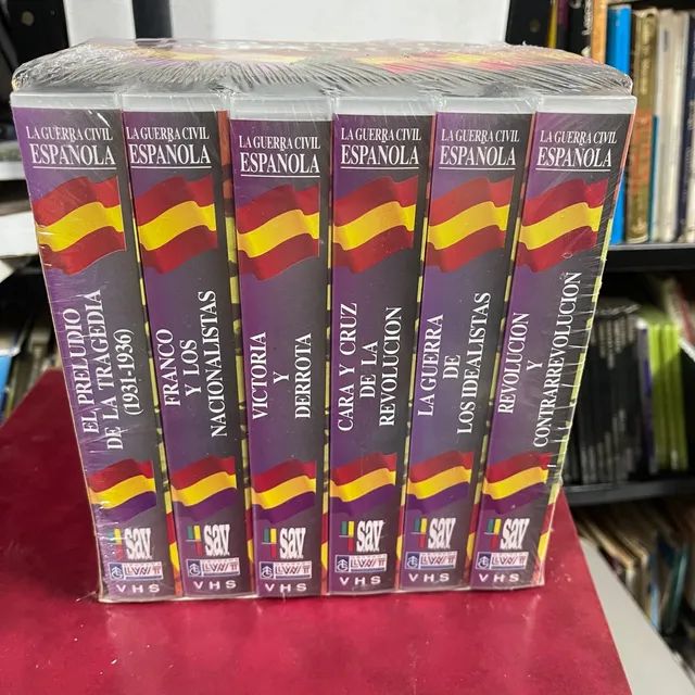 Coleção box 6 vhs la guerra espanola lacrado - Foto 5