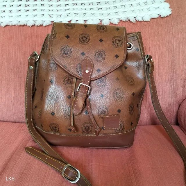 Bolsa de couro (Italiana) Paola Rufolo.