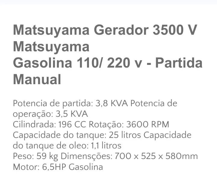 Gerador 3500 V - Foto 3