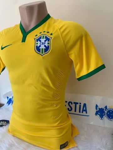 Camisa Brasil 2014 Jogador TAM P - Esportes e ginástica - Maria