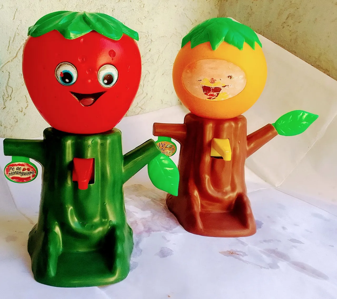 Brinquedos de frutas - Moranguinho e Laranja