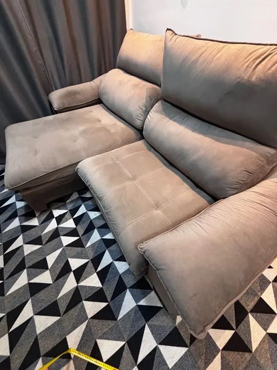 Sofá retrátil e reclinável de mola  - Foto 5