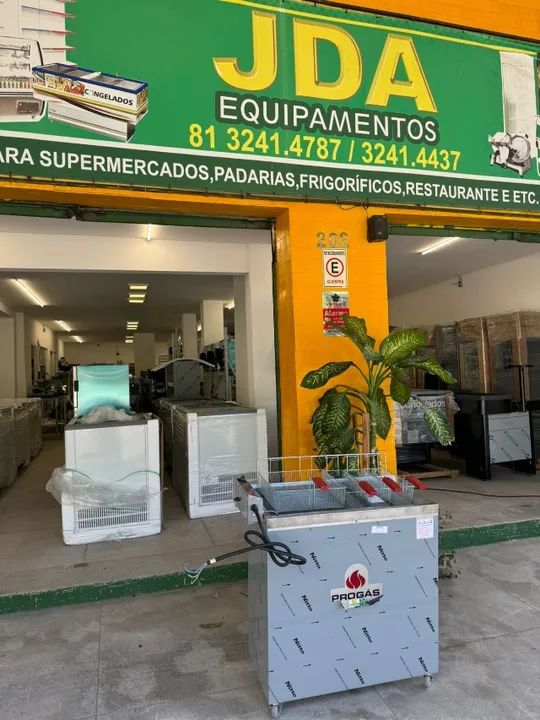 Fritador água e óleo comercial elétrico 220v 6.000watss - 4 cesto marca progás 