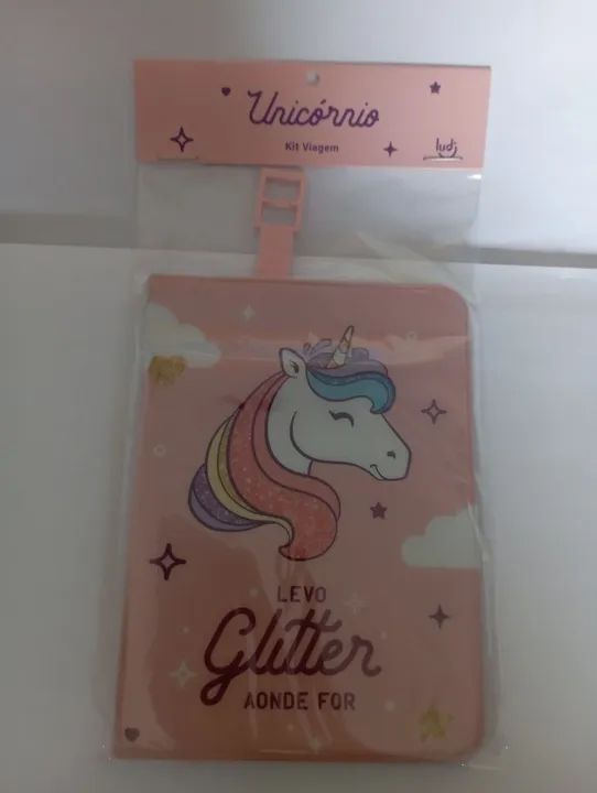 Kit Viagem Unicórnio - Glitter Levo Onde For