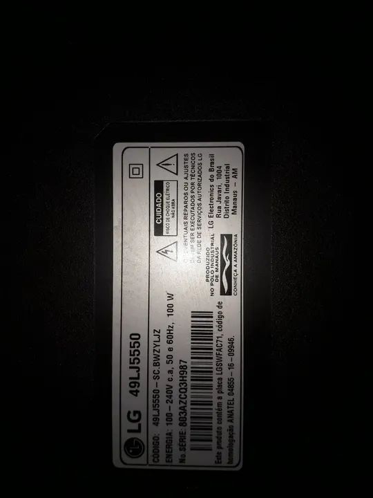 TV Smart LG49LJ5550 (peças)