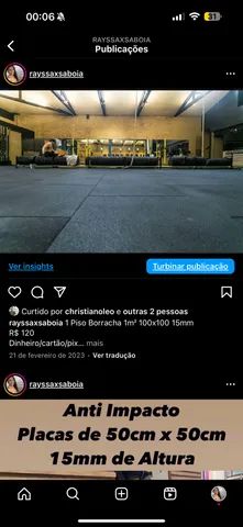 Placa de piso emborrachada