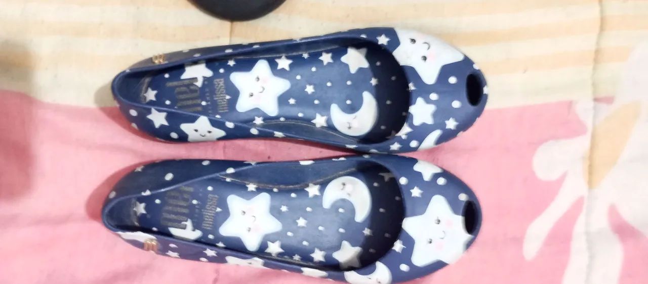 Sapatilhas Infantil Melissa Baby - Estampa Estrelas e Lua