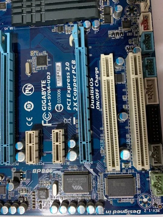 Placa Mãe Am3+ Gigabyte Ga-970-ds3p /com Proc. Amd Athlon II - Foto 2