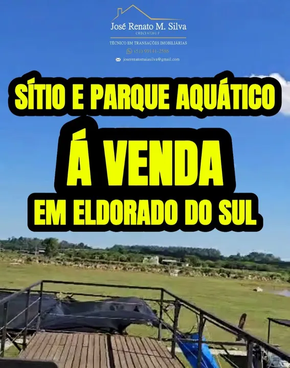 Sítio e Parque Aquático à Venda em Eldorado do Sul no