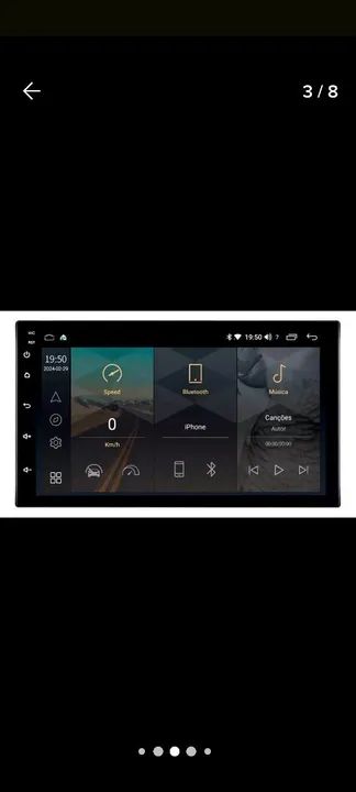 Central Multimídia Android Play Adak 7 Polegadas - Foto 3