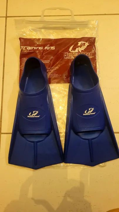 Nadeira Silicone Training Fins Hammer azulhead Tam 40/41 Brasil - Foto 4