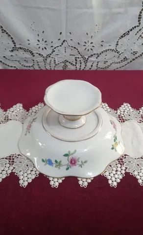 Antiga Fruteira de Porcelana com paisagem oriental - Foto 6