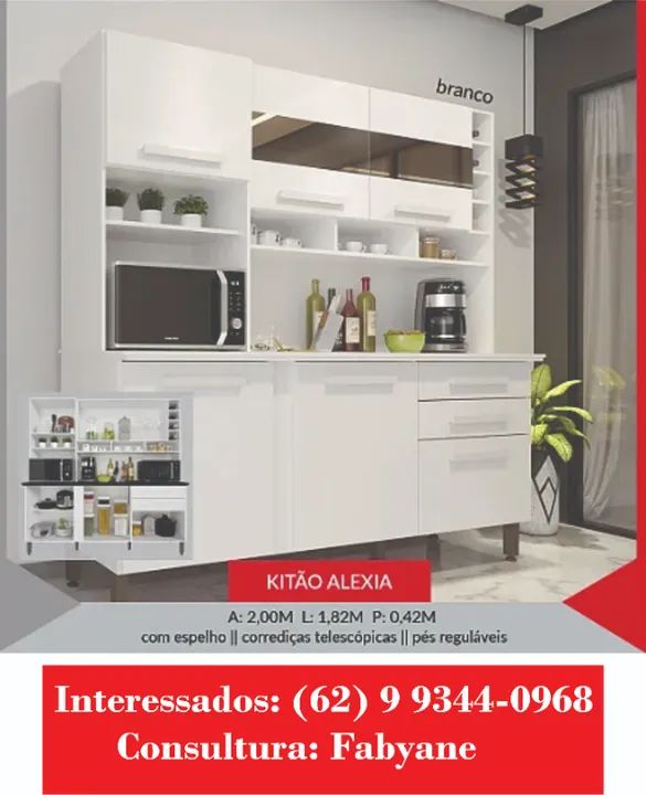 Armario de Cozinha kitao alexia - Foto 2