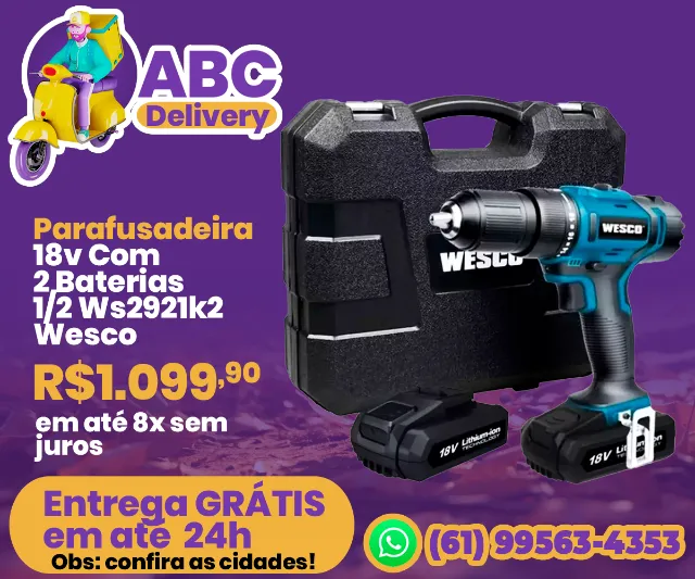 Parafusadeira 18v Com 2 Baterias 1/2 Ws2921k2 Wesco