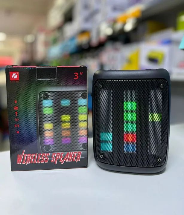 Caixa de Som Bluetooth 3 polegadas com Led - ENTREGA GRÁTIS 