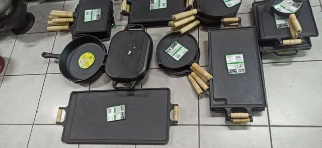 Chapas bifeira de ferro fundido para porções em geral , chuleta , polenta , fritas . - Foto 2