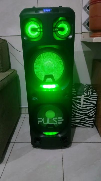 Caixa Amplificada de 12 Pol. 2200W, Bluetooth, Auxiliar, SD, USB, FM e LED Pulse - SP500 - Foto 4