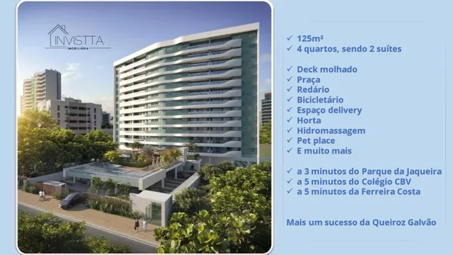 Apartamento para venda tem 125 metros quadrados com 4 quartos em Graças - Recife - PE