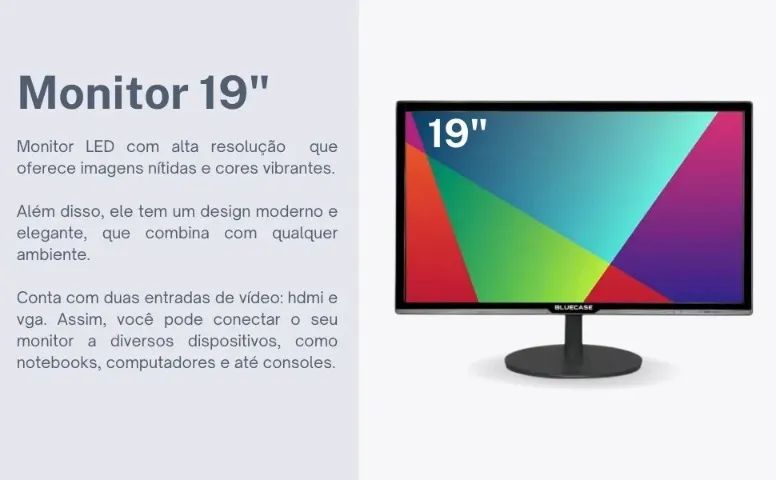 Computador Completo Intel i5 - 8Gb Ram - SSD 240Gb - Monitor 19 Polegadas - Loja COimbra  - Foto 2