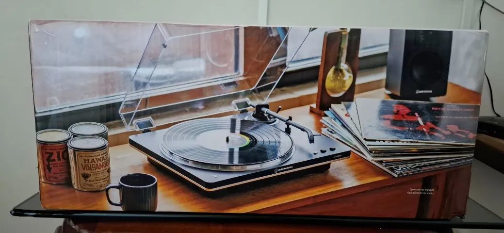 Toca-discos Audio-technica Automático At-lp70xbt-bs Bluetooth - Novo