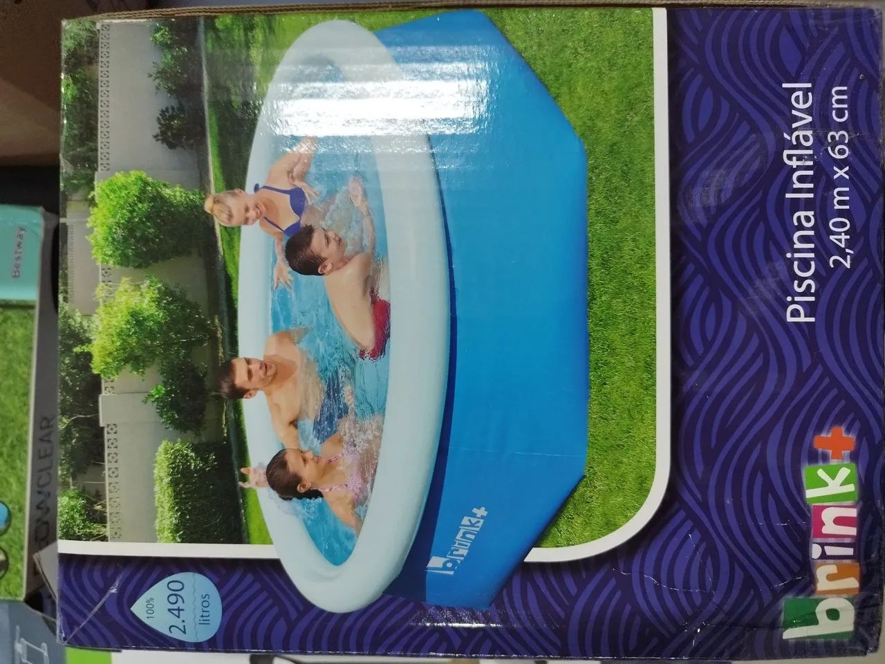 Kit Piscina Inflável, bomba filtrante, capa