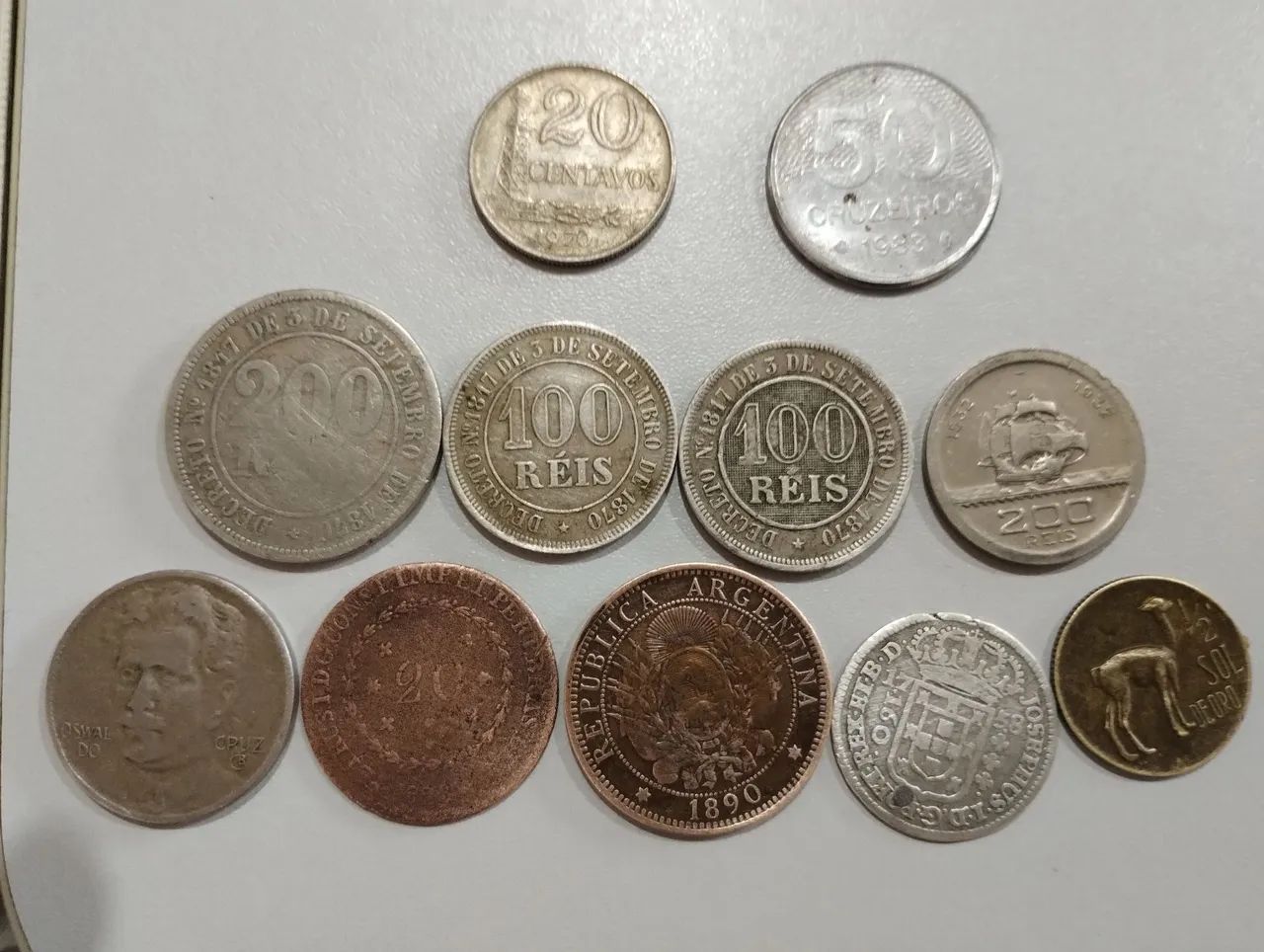 Moedas antigas para colecionadores