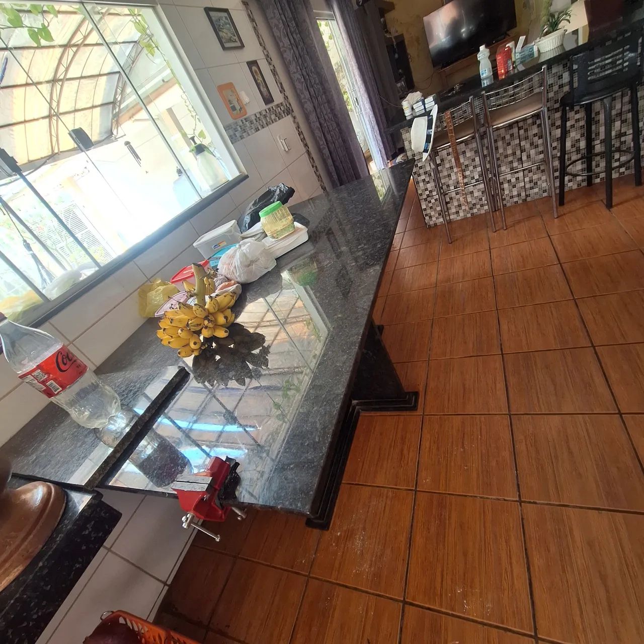 Mesa de Cozinha em Granito Preto - Foto 2
