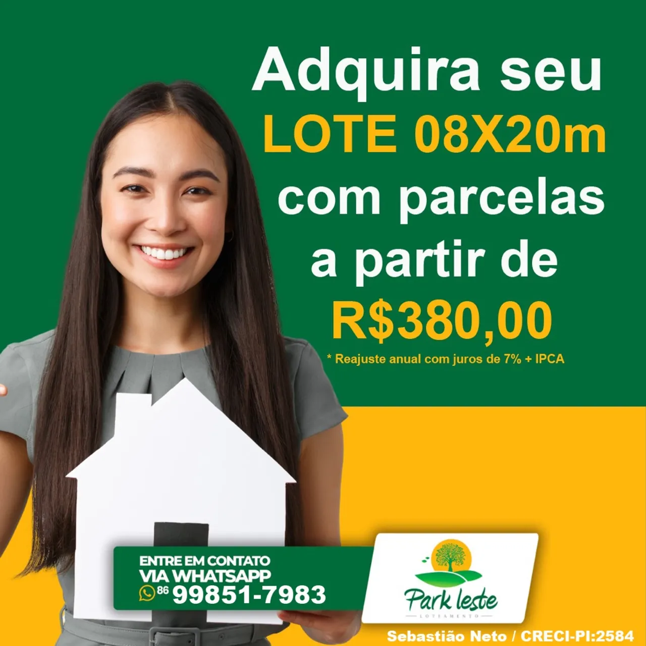 Lotes prontos para construção