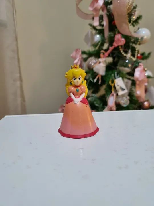Brinquedo boneca figure princesa peach super Mario 